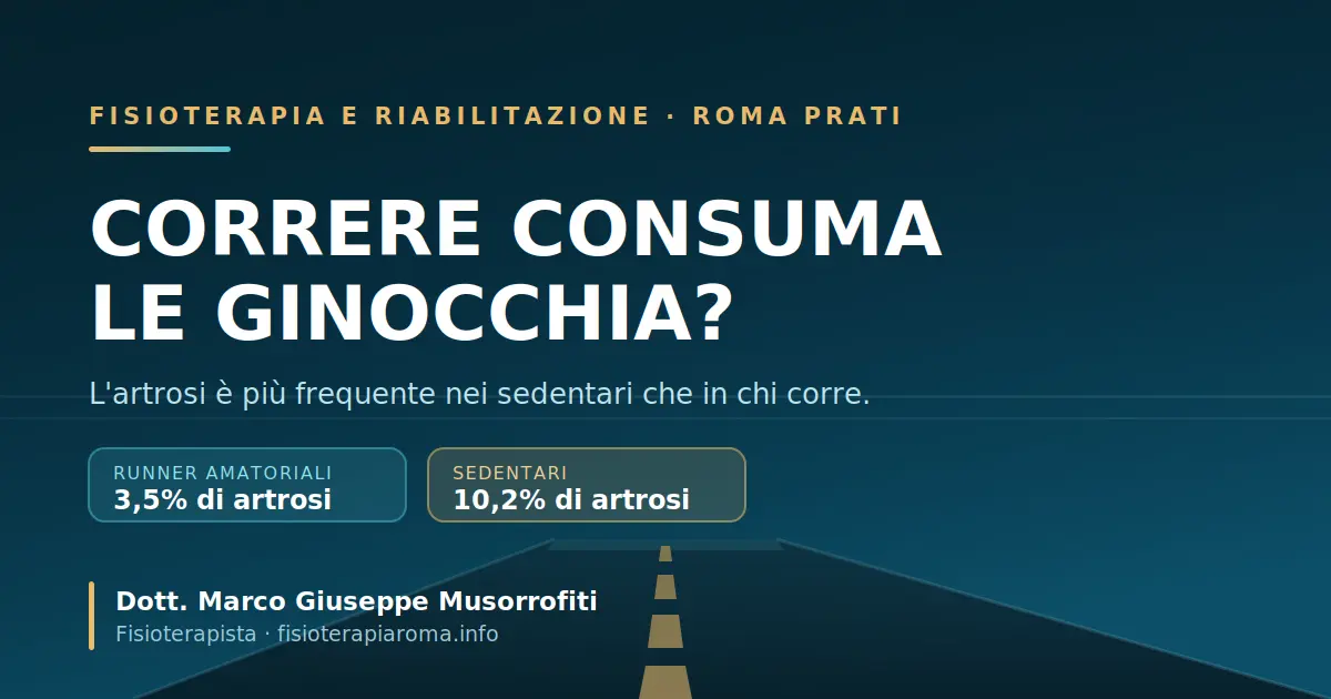 Copertina dell’articolo sul rapporto tra corsa, ginocchio e artrosi