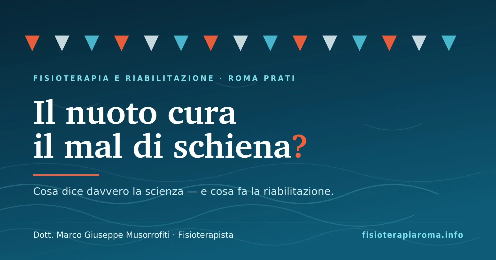 Copertina dell’articolo sul rapporto tra nuoto e mal di schiena