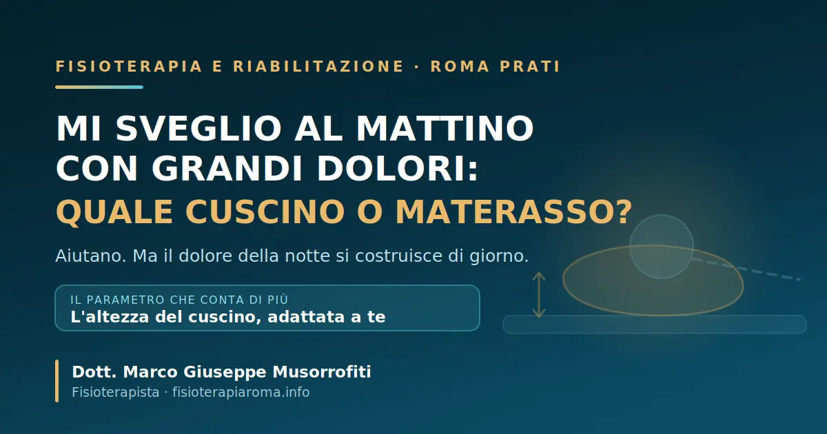 Mi sveglio con grandi dolori: quale cuscino o materasso scegliere?